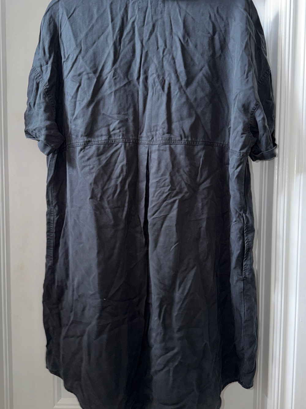 Universal Thread Charcoal Short-Sleeve Shirt Dress - Picture 2 of 3